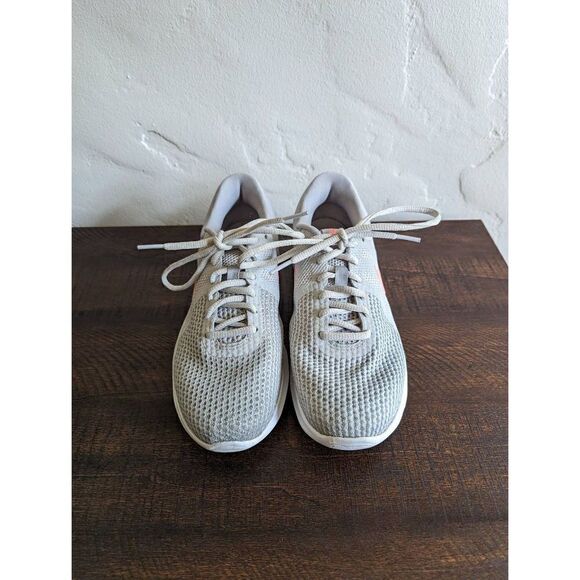 Nike Women's Revolution 4 Gray and Pink Running Shoes - Size 8 - Picture 3 of 9